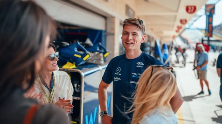 WATCH: Logan Sargeant Crashes At Azerbaijan Shootout